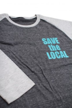 画像1: SAVE the LOCAL S/LOGO RAGLAN TEE