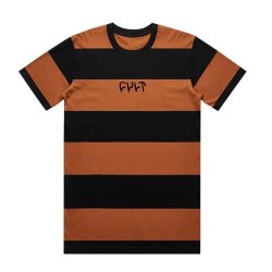 画像1: CULT Wide Stripe Tee