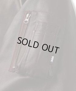 画像6: FTC LEATHER MA-1 JACKET