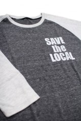 画像: SAVE the LOCAL S/LOGO RAGLAN TEE