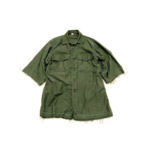 画像: USED MILITARY S/S SHIRT WIDE SLEEVE CUSTOM