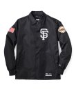 画像1: FTC x SAN FRANCISCO GIANTS x NEW ERA SF NYLON COACH JACKET