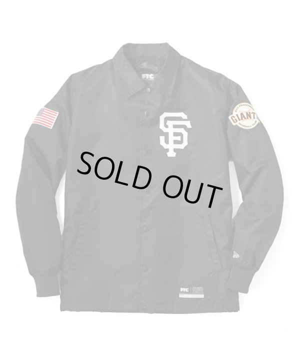 画像1: FTC x SAN FRANCISCO GIANTS x NEW ERA SF NYLON COACH JACKET