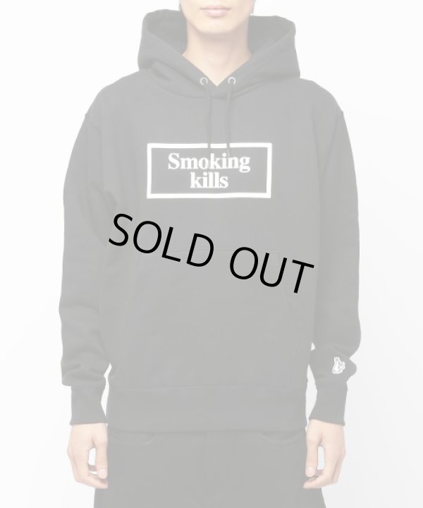 画像1: #FR2 「Smoking kills」 Puff paint HOODIE