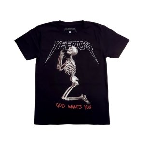 画像: KANYE WEST YEEZUS GOD WANTS YOU SKELETON S/S TEE