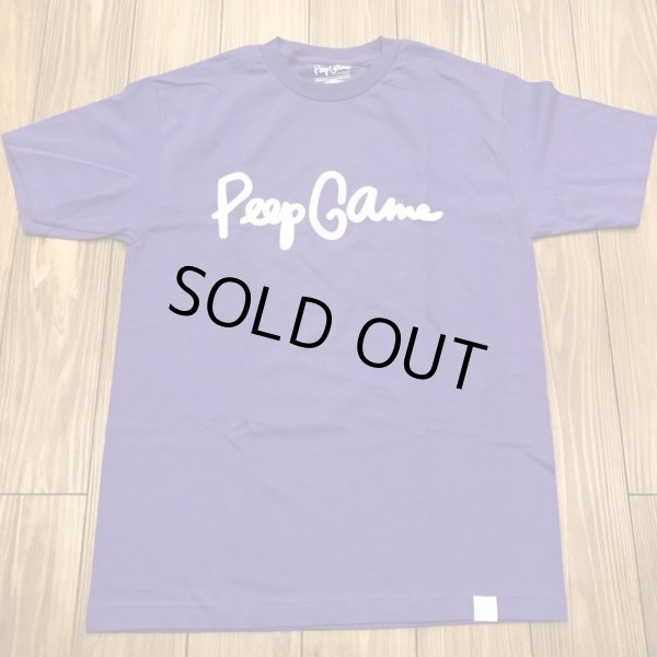 画像1: Peep Game Script Logo T-Shirt