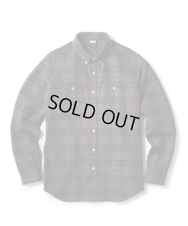 画像1: FTC HEAVY PLAID NEL B.D SHIRT