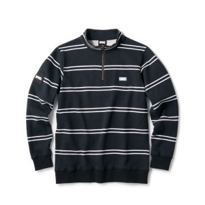 画像: FTC STRIPE HALF ZIP SWEATSHIRT