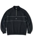 画像1: FTC PIPING HALF ZIP SWEATSHIRT