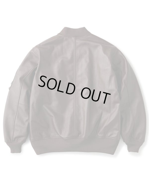 画像4: FTC LEATHER MA-1 JACKET