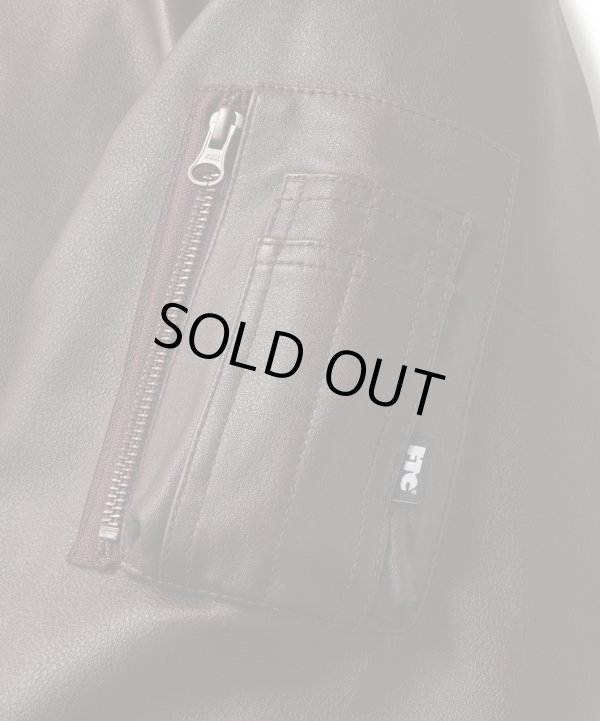 画像6: FTC LEATHER MA-1 JACKET