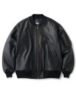 画像1: FTC LEATHER MA-1 JACKET