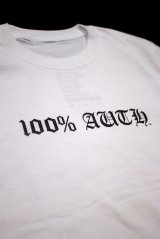 画像: AUTH S/S TEE 「100% AUTH」