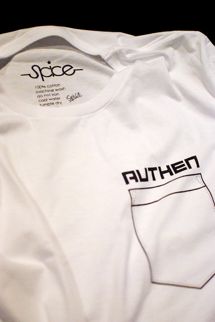 画像1: AUTHEN×SPICE S/S TEE 「FAKE POCKET」