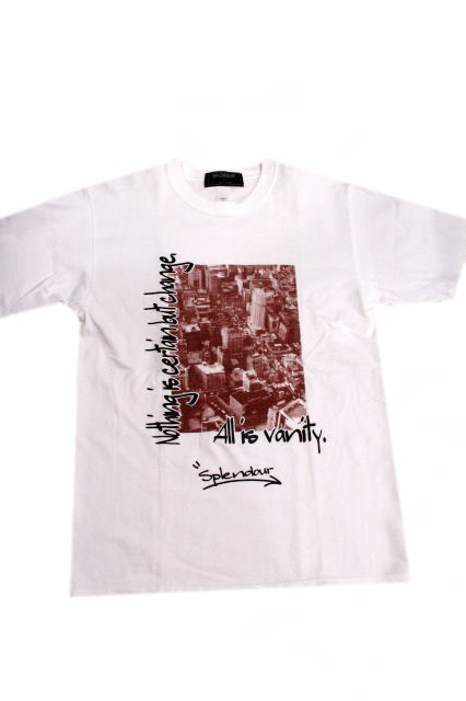 画像: SPLENDOUR S/S TEE 「All is vanity」