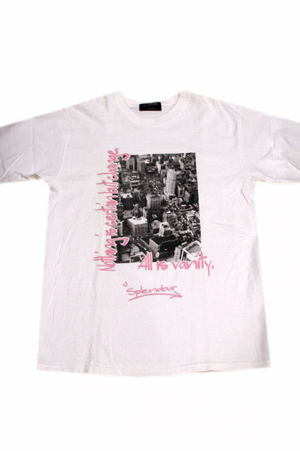 画像: SPLENDOUR S/S TEE 「All is vanity」