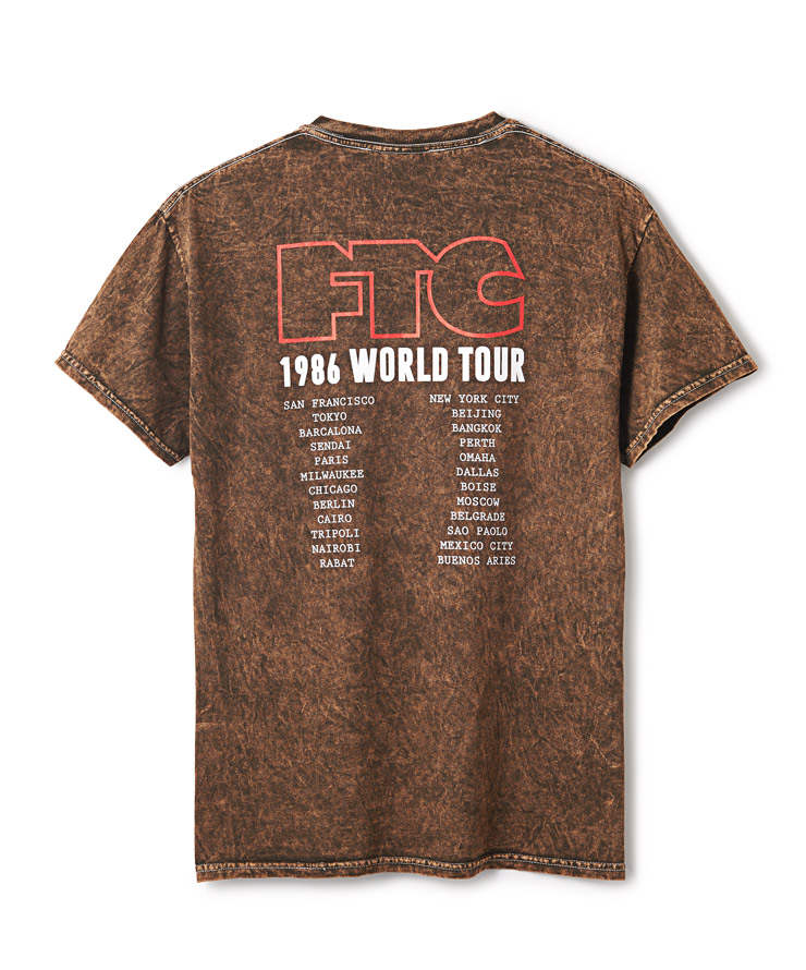 画像1: FTC ACID WASHED TOUR TEE