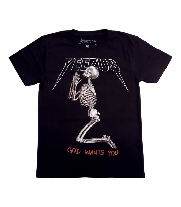 画像1: KANYE WEST YEEZUS GOD WANTS YOU SKELETON S/S TEE