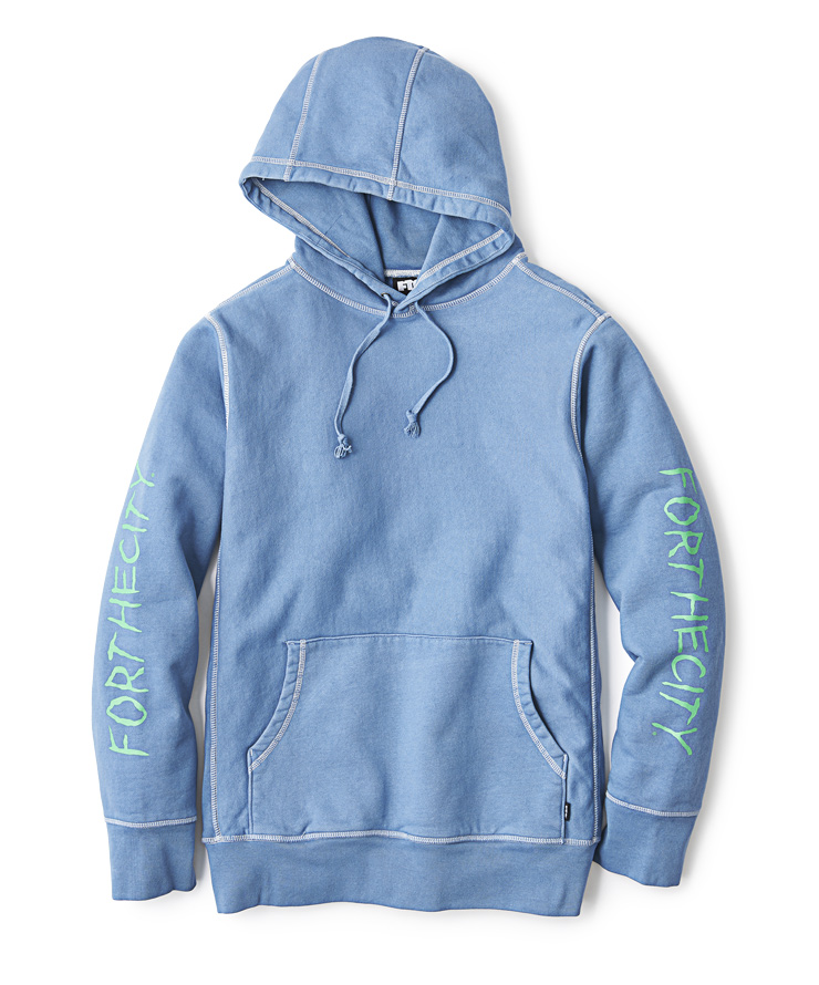 画像1: FTC OVERDYED PULLOVER HOODY