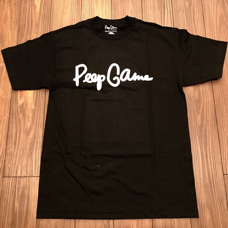 画像1: Peep Game Script Logo T-Shirt