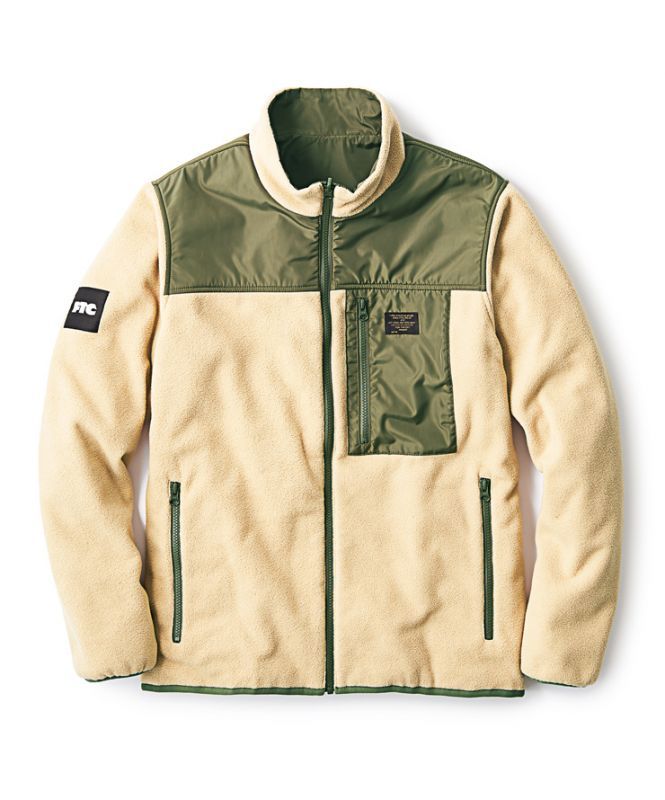 FTC REVERSIBLE SHERPA JACKET [KHAKI]