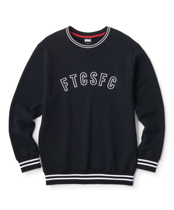 画像1: FTC STRIPE RIB CREW NECK