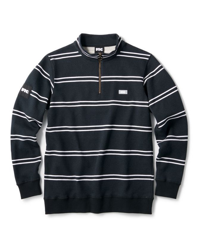 FTC STRIPE HALF ZIP SWEATSHIRT