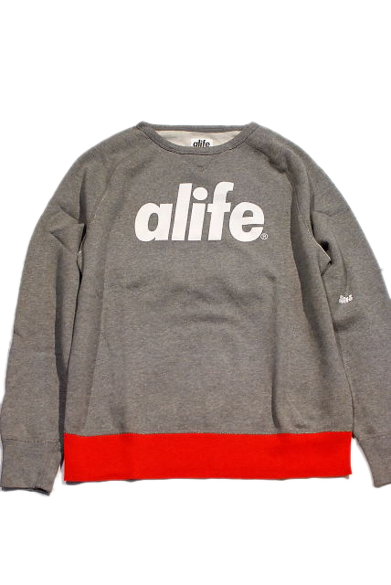 画像: ALIFE RAGLAN CREW SWT 「LOGO」